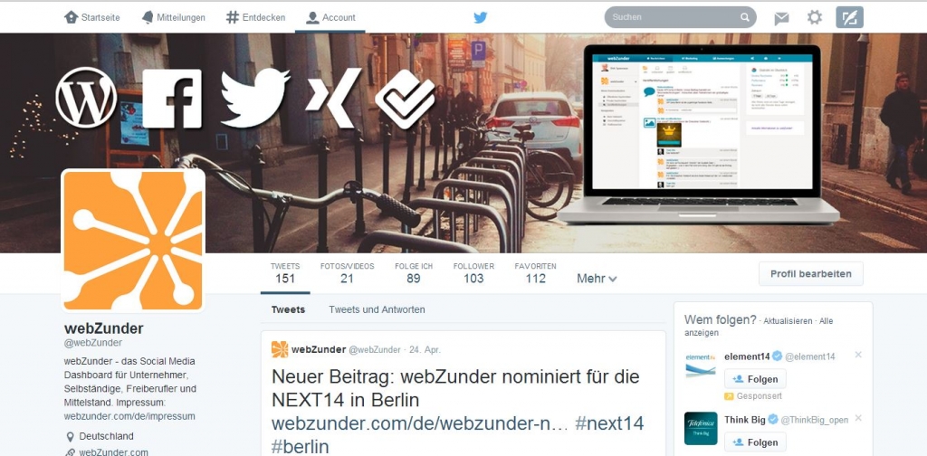 neues Twitterdesign